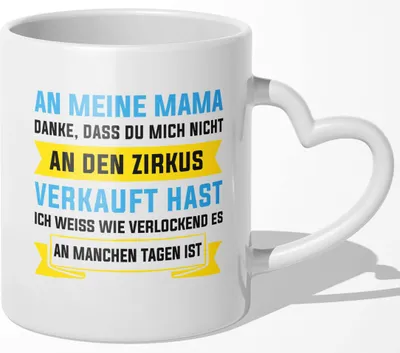 Produktbild von 22Feels Mama Geschenk Muttertag Mutter Tasse Geburtstag Kaffeetasse Frauen Weihnachten Haferl Beste Eltern (Herzhenkel Weiss)