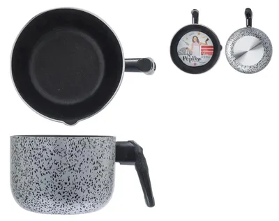 Image de Casserole antiadhésive pour lait, sel et poivre, 14 cm. Matériaux : multi