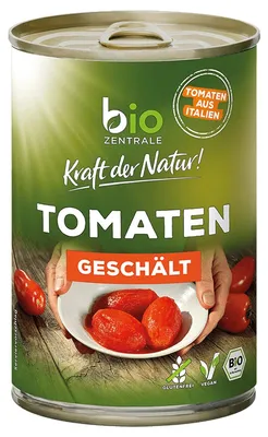 Produktbild von Tomaten geschält fruchtig sonnengereift ideal für Saucen 400g