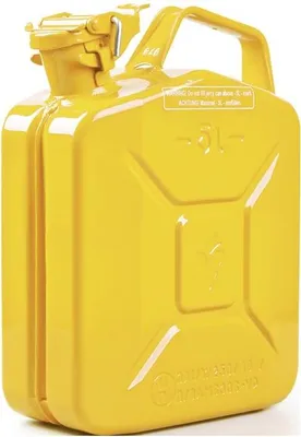 Produktbild von Kraftstoffkanister 5 l Zinkgelb RAL 1018 Stahlblech 0,9 mm L230xB120xH310mm
