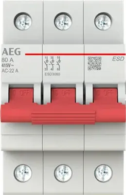 Produktbild von AEG ESD3080 Lasttrennschalter 3P, 80A   2CDE283088R0080