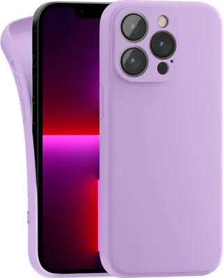 Produktbild von Hülle für Apple iPhone 13 Pro - Handyhülle mit Kameraschutz Cover aus Silikon in Lila