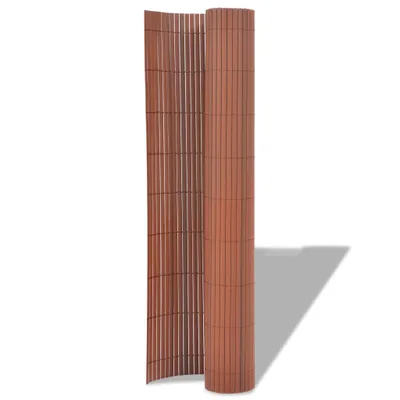 Obrázek produktu pro vidaXL Zahradní plot oboustranný PVC 90 x 500 cm hnědý