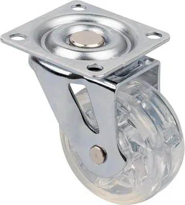 Image de Roulette de meuble TOP o50mm transparent sans frein