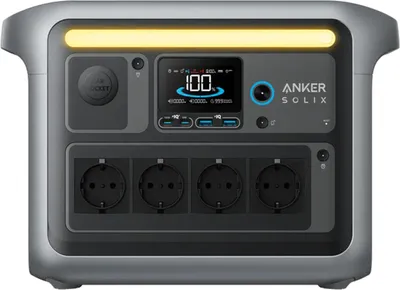 Produktbild von Anker Stromerzeuger C1000 Tragbare Powerstation, LiFePO4, 1800W Solargenerator 0% MwSt für PV