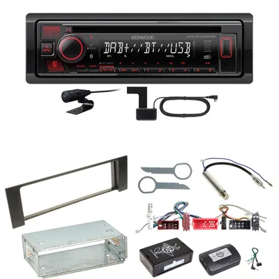 Produktbild von Kenwood KDC-BT450DAB Bluetooth Digitalradio CD Einbauset für Audi A4 B6 B7