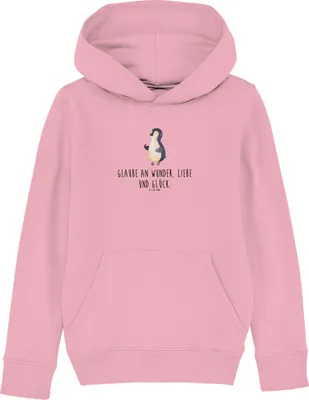 Produktbild von Mr. & Mrs. Panda Kinderpullover Pinguin Marienkäfer 12-14 Jahre (152/164) - Baumwolle Pink - Geschenk, Wunder, Hoodie, Aufmerksam, Glück, Pinguine, Kleine, Sweatshirt, Liebe