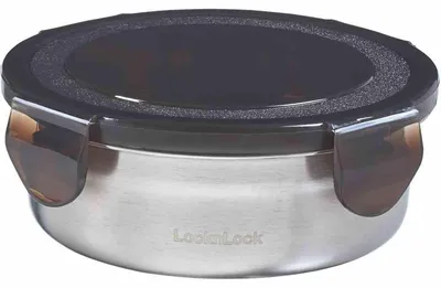 Obrázek produktu pro Kulatá nerezová plechovka 270 ml Lock & Lock