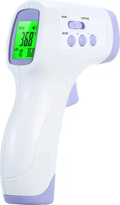 Zdjęcie produktu dla Cyfrowy termometr na podczerwień Podświetlenie LCD Bezkontaktowy termometr na czoło IR Pomiar temperatury powierzchni ciała niemowląt i dzieci Domowe biuro