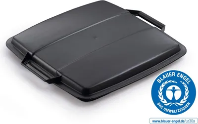Zdjęcie produktu dla DURABLE Pokrywa ECO do pojemnika DURABIN® 90L kwadratowy, Czarny, 1800506221