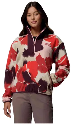 Zdjęcie produktu dla Bluza Columbia Forro polar Columbia Sequoia Grove Printed Half Zip rojo beige mujer dla Damskie