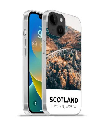 Produktbild von MuchoWow® Handyhülle Schutzhülle Hülle für Apple iPhone 14 - Softcase Schottland - Herbst - Berge Silikon Softcase Handy Hülle - Mobiltelefonhülle