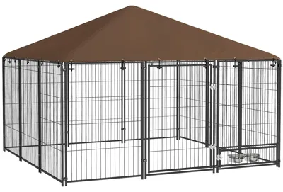 Immagine prodotto di Cani - Kennel per cani - Rifugio per cani - Gabbia per cani - Alloggio esterno - Acciaio inossidabile robusto