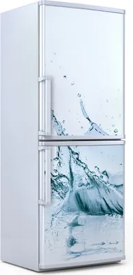 Produktbild von Kühlschrankdekoration  60x180 cm  Aufkleber auf dem Kühlschrank - Splash Früchte Spritz