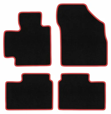 Immagine prodotto di Tappetini in moquette per Suzuki Ignis III 2015- (hatchback) – set 4 pezzi, nero/rosso, su misura – Wielganizator CARLUX