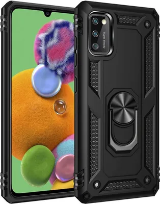 Produktbild von cofi1453® Silikon TPU Slim Case mit 360 Grad Ring Ständer Schutzhülle Kickstand Handyhülle Magnetische Autohalterung kompatibel mit iPhone 8 Schwarz
