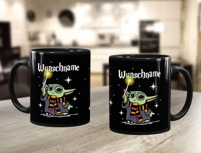 Produktbild von Namenstasse personalisierte Kaffee-Tasse mit Namen Baby- persönliche Geschenke Weihnachten MoonWorks® Wunschname schwarz standard
