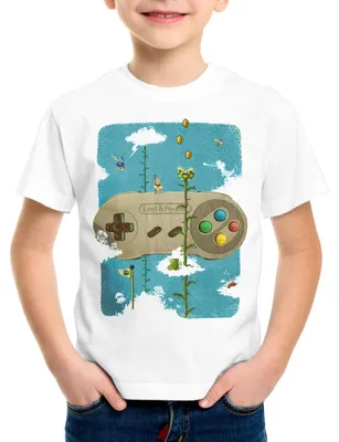 Produktbild von style3 16-Bit Nostalgie T-Shirt Kinder snes super kart 8-bit