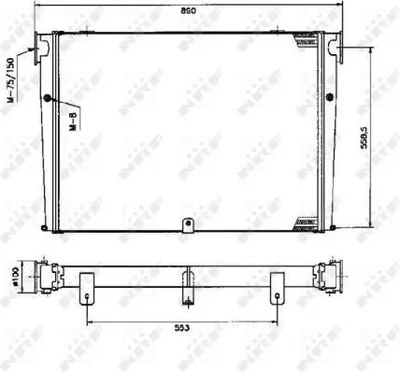 Produktbild von NRF 309345 Ladeluftkühler LLK Turbo Intercooler