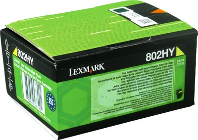 Produktbild von Lexmark 802HY, 3000 Seiten, Gelb, 1 Stück(e)