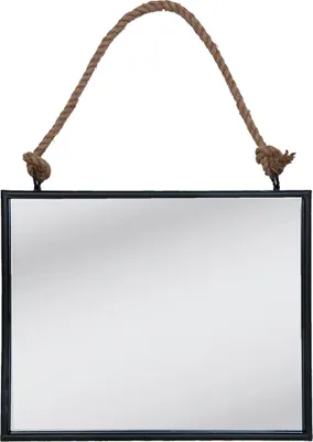 Produktbild von Clayre & Eef Spiegel 50x40 cm Schwarz MDF