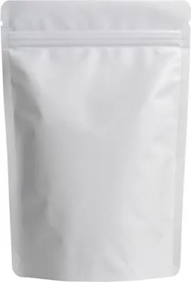 Produktbild von Doypack Weiß Matt 500 ml – ästhetische Verpackung mit Verschluss, 50 Stück.