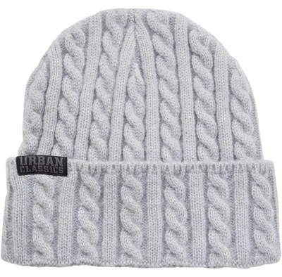 Produktbild von Urban Classics TB6534 | Cable Knit Beanie Mütze - Farbe: heathergrey - Größe: One Size