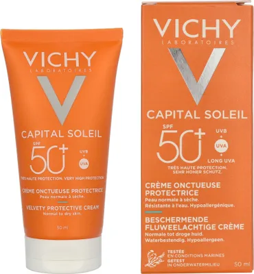 Produktbild von Vichy Creme Idéal Soleil Velvety Cream SPF50+