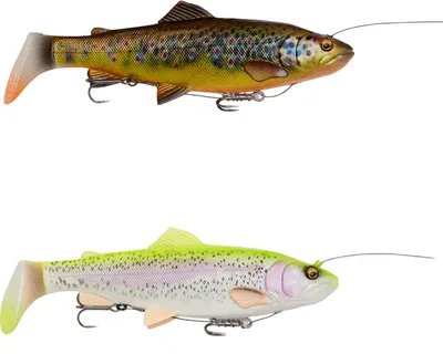 Obrázek produktu pro Savage Gear 4D Line Thru Rattle návnada na pstruhy, barva:Brown Trout UV Belly, délka cm:27,5, hmotnost g:228