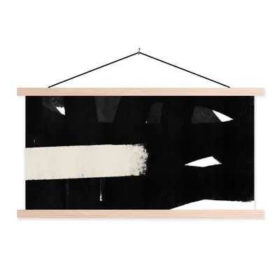 Produktbild von MuchoWow® Textilposter Abstrakt - Pastell - Minimalismus 60x30 cm mit holzfarbenen Rahmen - Dekoration