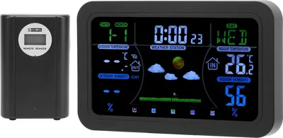 Obrázek produktu pro Hodiny HD 3 Jas podsvícená obrazovka 12h 24h displej Multifunkční hodiny s předpovědí počasí