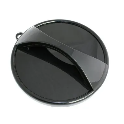 Produktbild von Efalock Kab.-Spiegel Executive rund 29cm sz Cabinet hand mirror Executive, round, black, 29 cm
