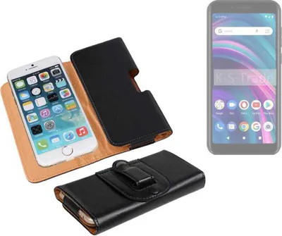 Produktbild von K-S-Trade Schützhülle Handyhülle kompatibel mit BLU Studio X5 Max Holster Gürtel Tasche Schutzhülle Handy-Tasche Smartphone Case Seitentasche