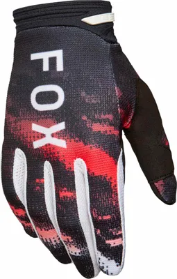 Image de Gants de motocross FOX 180 Kairos, noir/rouge/blanc, taille S