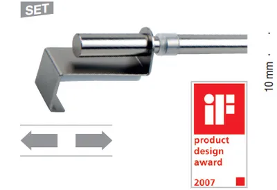 Produktbild von Gardinenstange Klemmstange Spannfix ausziehbar 40-60cm 1 Stk weiß