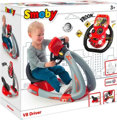 Obrázok produktu pre Smoby Pilot V8 Driver + Holder, 3 rok / roky, V8 Driver, Vyadovan batrie