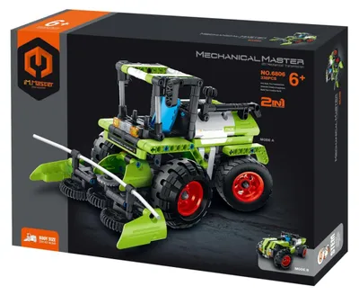 Zdjęcie produktu dla Zestaw klocków iM.MASTER: kombajn/traktor 2 w 1, plastik, 335 elementów, w pudełku o wymiarach 31x23x6,5 cm