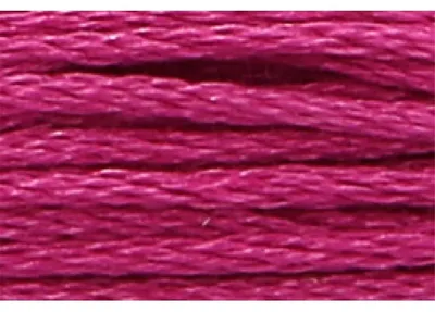 Image de Fil à tricoter Anchor Sticktwist, 8 mètres, couleur pourpre, en coton, numéro de couleur 89, 6 brins