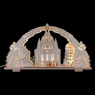 Immagine prodotto di Arco per candele Dresda Frauenkirche (72x41x7cm) di Tietze Erzgebirgsdesign