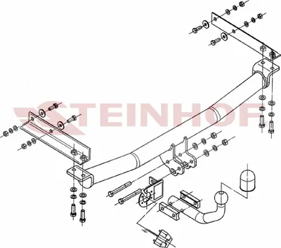 Produktbild von Z547103 Anhängerkupplung passend für MERCEDES S 210 05/1996-2003 starr
