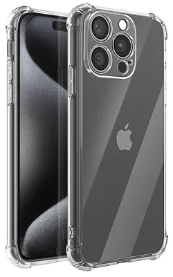 Obrázok produktu pre Mayaxess, ochranné puzdro pre iPhone 15 Pro Max, nárazuvzdorné, s vystuženými rohami, priehľadné