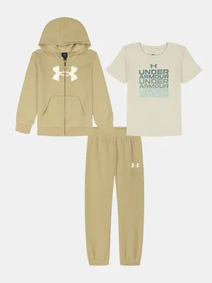 Obrázek produktu pro Under Armour UA Rival – třídílná sada s mikinou s kapucí pro chlapce, velikost 5–6 let