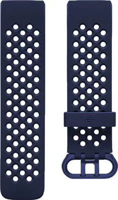 Produktbild von Fitbit Charge 4 Sport Band, Ersatzarmband, Größe L, Blau, Silikonmaterial
