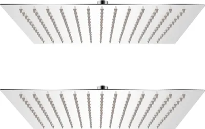 Obrázok produktu pre Sprchová hlavica 2 ks nehrdzavejúca oceľ 25x25 cm