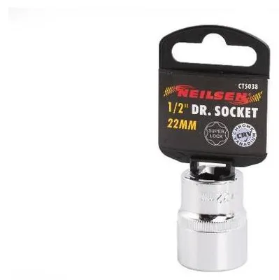 Produktbild von 22 mm - Stecknuss Chrom-Vanadium Super Lock für 1/2-Zoll-Antrieb - Neilsen Tools