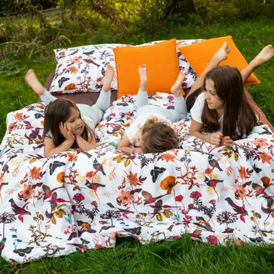 Produktbild von Baumwollbettwäsche 200x200 Vögel