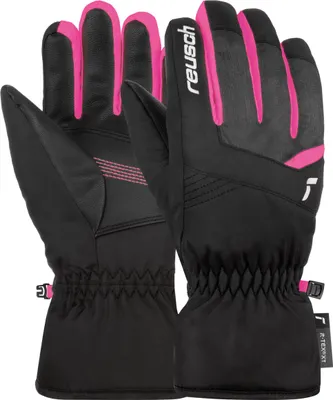 Produktbild von Reusch Fingerhandschuhe Bennet R-TEX® XT Junior mit wasser- und winddichter Membran 7771 blck/blck melang/pink glo 6.5