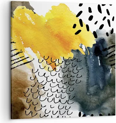 Produktbild von Bild auf Leinwand - Leinwandbild - Einteilig - Abstraktion Muster Flecken - 60x60cm - Wand Bild - Wanddeko - Wandbilder - Leinwanddruck - Bilder - Wanddekoration - Leinwand bilder - AC60x60-4282
