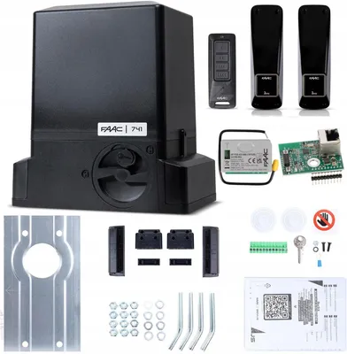 Imagen del producto de Kit Delta 3 SMART - FAAC 741 (Wi-Fi + LAN + BLE) para puertas corredizas de hasta 900 kg