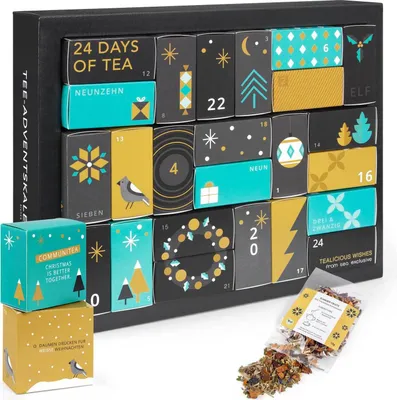 Produktbild von Erlebnis Tee Adventskalender 2026 - Premium loser Tee und weitere Extras